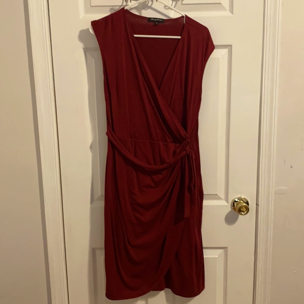 Burgundy long dress
